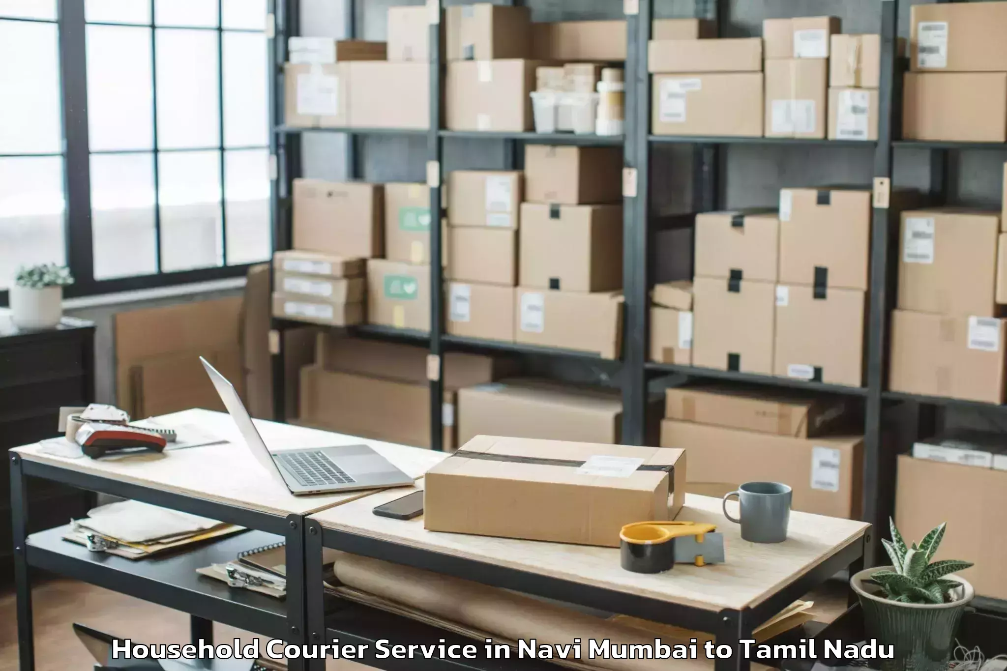 Top Navi Mumbai to Vilattikulam Household Courier Available